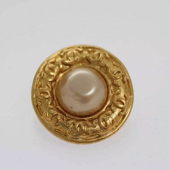 CHANEL Earring metal Gold CC Auth - Picture 9 of 12